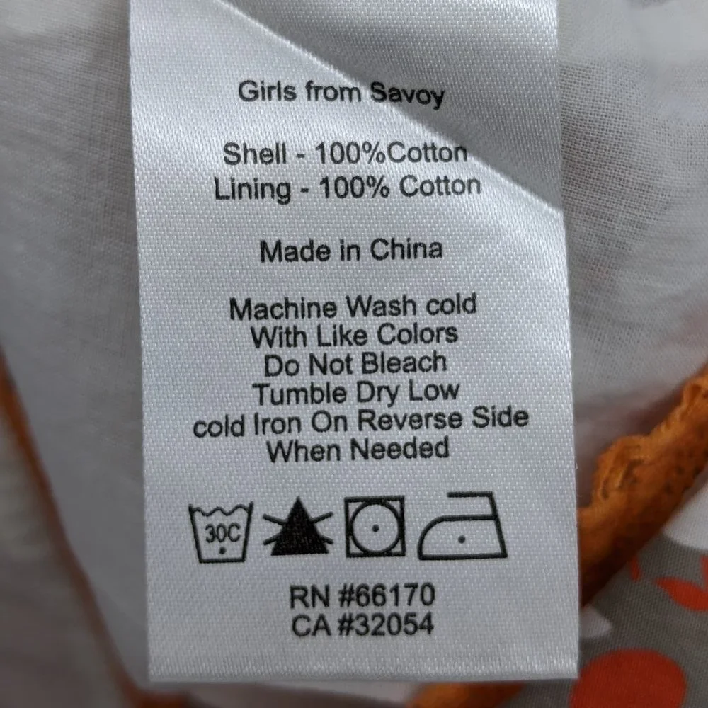 Anthropologie Girls from Savoy Apple Print Skirt